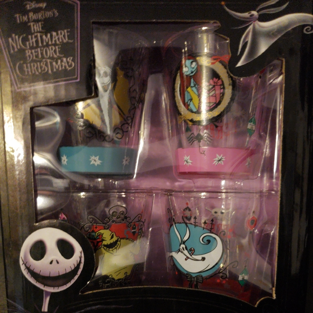 Nightmare Before Christmas 4 Mini Shot Glasses